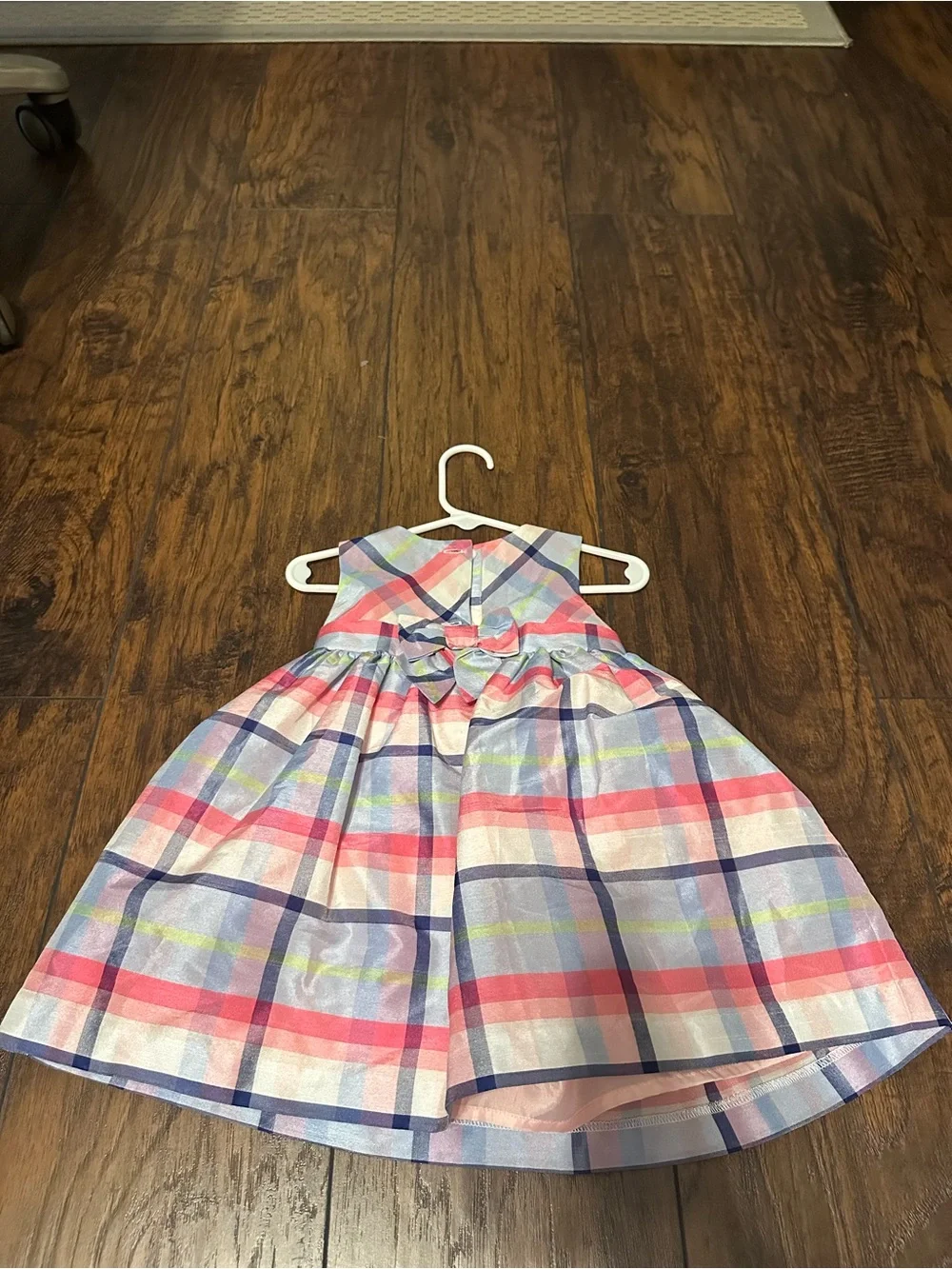 Gymboree Plaid Party Dress in Pink, Blue & Lavender